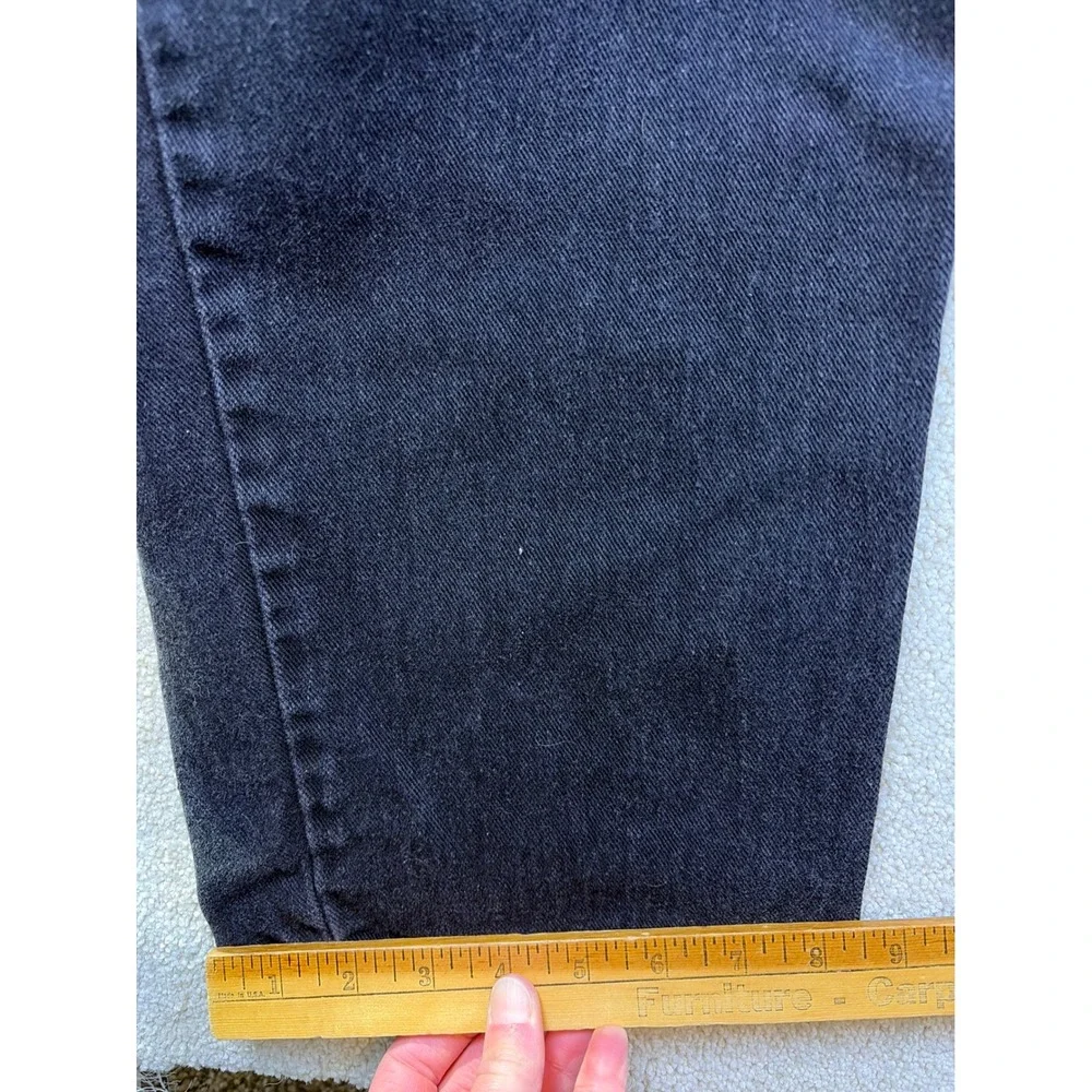 Vintage Levi's 550 Jeans Mens 38x34 (Fits 37x33) Black Denim Relaxed Tapered Leg